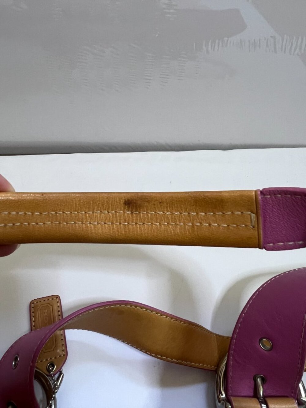 Coach Soho Signature Pink Bag - Picture 4 of 5